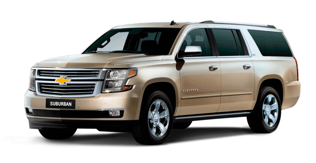 Chevrolet Suburban luxury chauffeur service in Riyadh for airport transfers, city rides, and family travel