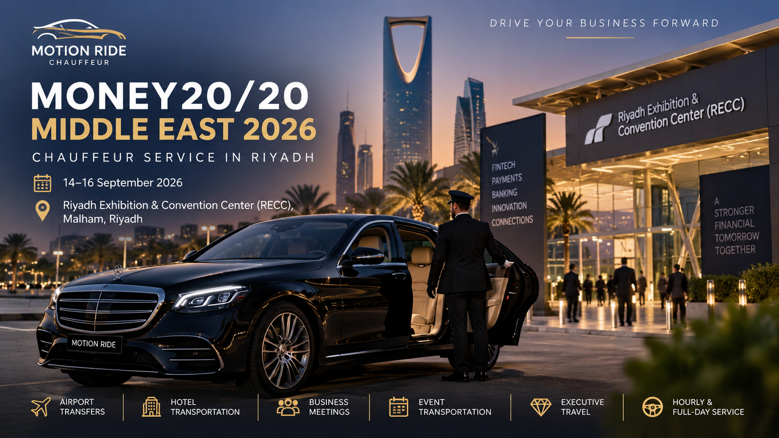 Luxury Chauffeur Service at Money20/20 Riyadh