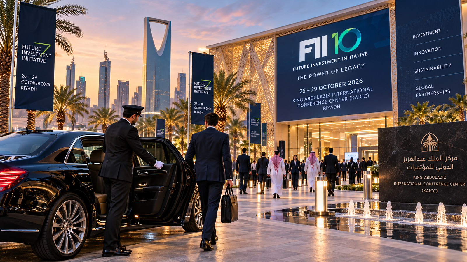 FII 2026 Riyadh chauffeur service and executive transportation
